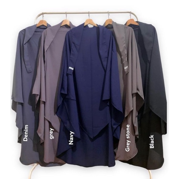 Lulla french khimar JUMBO bahan wolfis