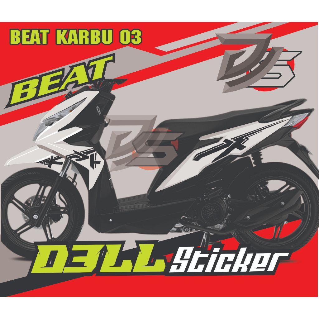 CUTTING STIKER STRIPING BEAT STREET KONSEP SIMPEL STIKER BEAT STREET TERBARU