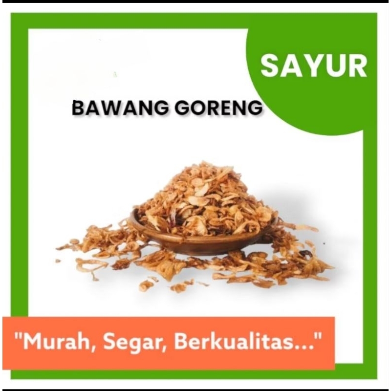 

BAWANG GORENG | 100 GRAM & 250 GRAM | {ERLANGGA MARKET}