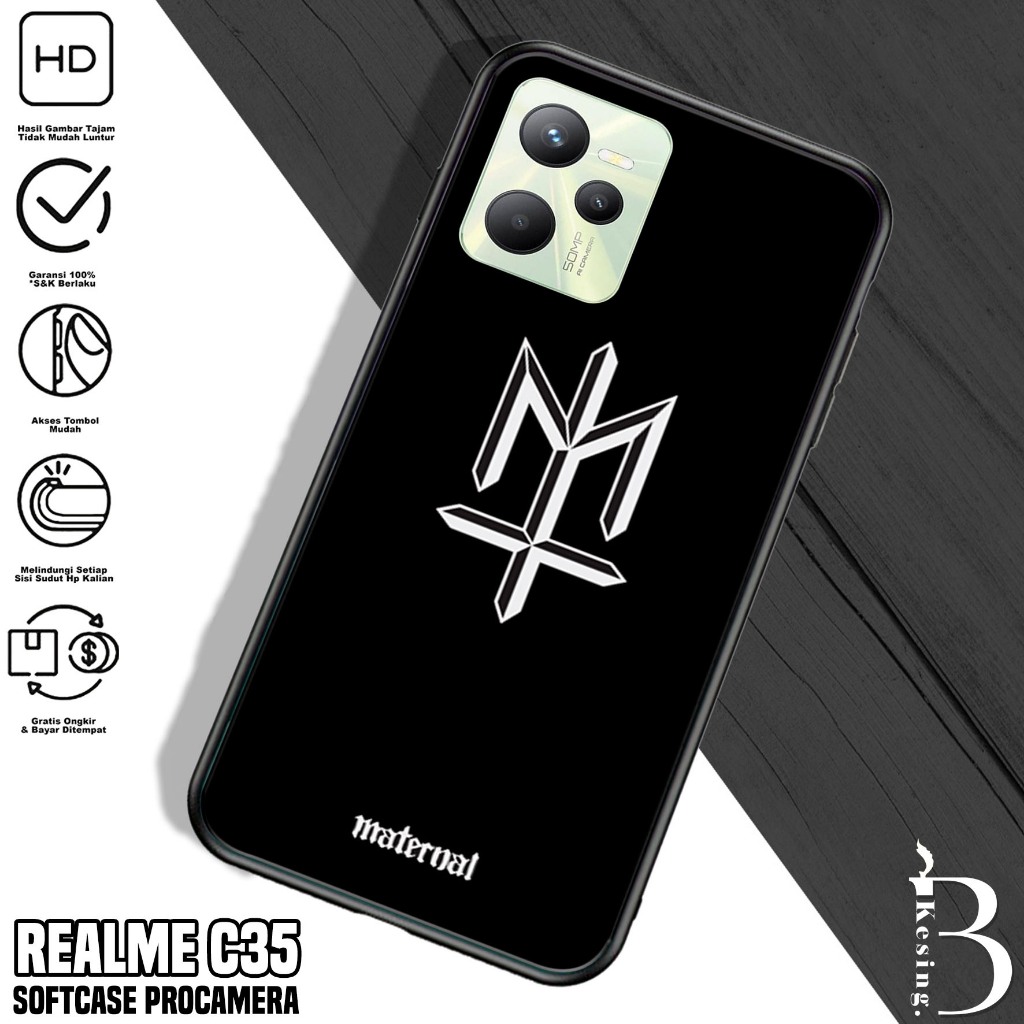 Case Realme C35 - Casing Realme C35 Motif MTRNL - Silikon Hp Realme C35 - Kesing Hp Realme C35 - Sof