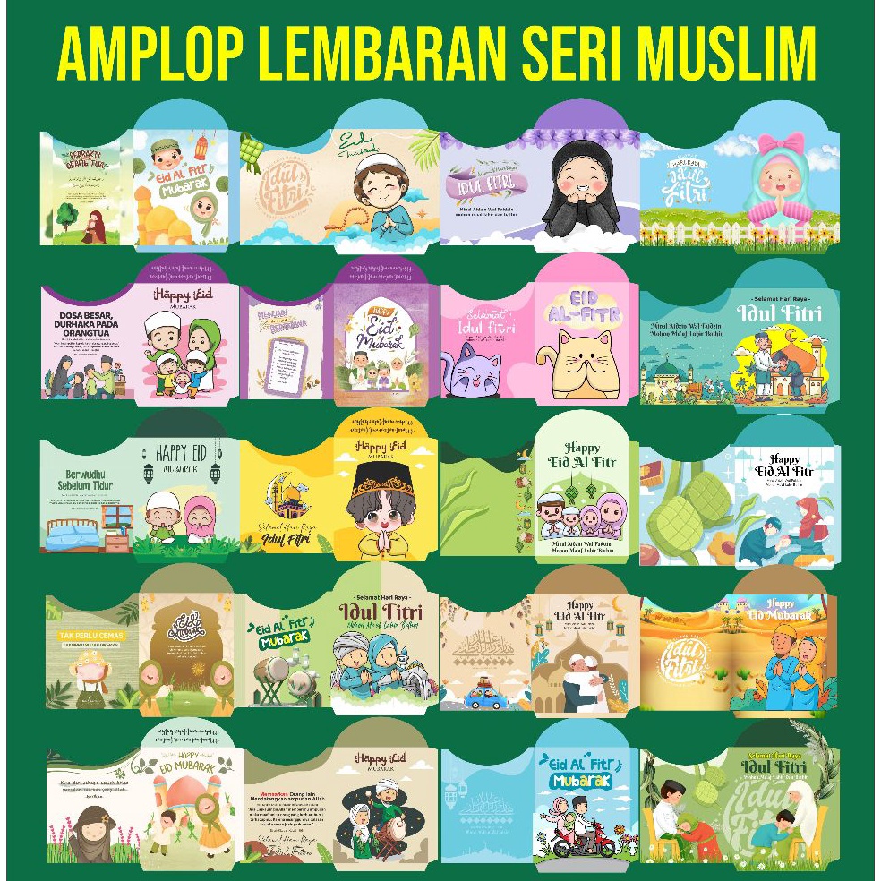 

AMPLOP LEBARAN MEDIUM MUSLIM 1Lembaran u V3R3