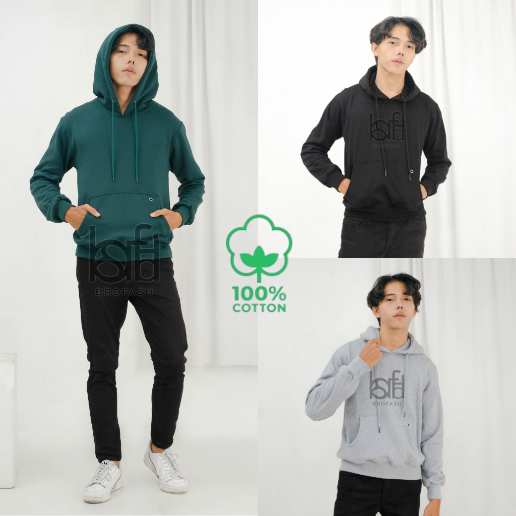 Libra Jaket Sweater Hoodie Pria Polos Tebal Distro 100% Original Branded Brofash Terbaru
