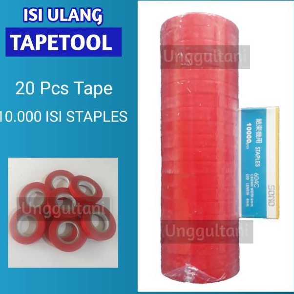 

2 rol pita Tapetool dan 1 isi Staples 1 pcs d T2B3