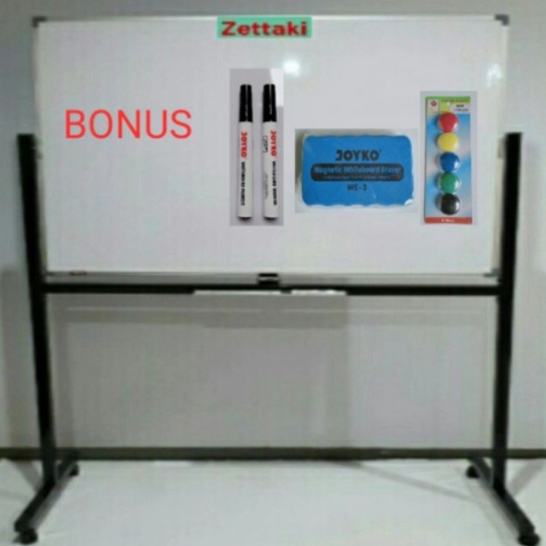 

Papan Tulis Whiteboard Standing Magnet Single Face ZETTAKI 6x9cm x Y4A8