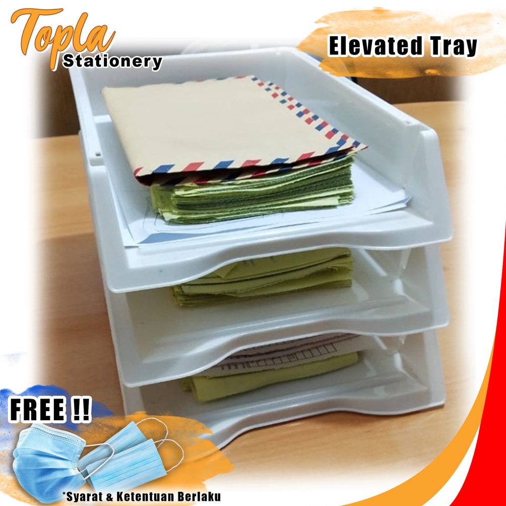 

Rak Kertas Dokumen Meja Elevated Tray Paper Tray F4 Warna Rak Surat Meja 3 Susun Plastik Tempat File Dokumen Kantor Document Letter Organizer o K8X8