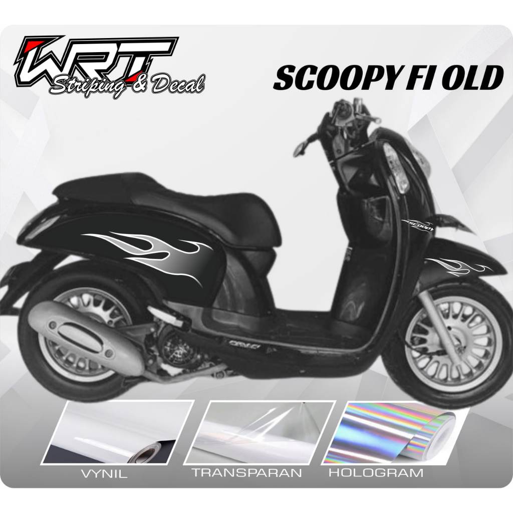 Striping Scoopy FI Old-Stiker Decal Scoopy FI Lama 2013-2016 Api Vol 3 (Sudah Terpotong)