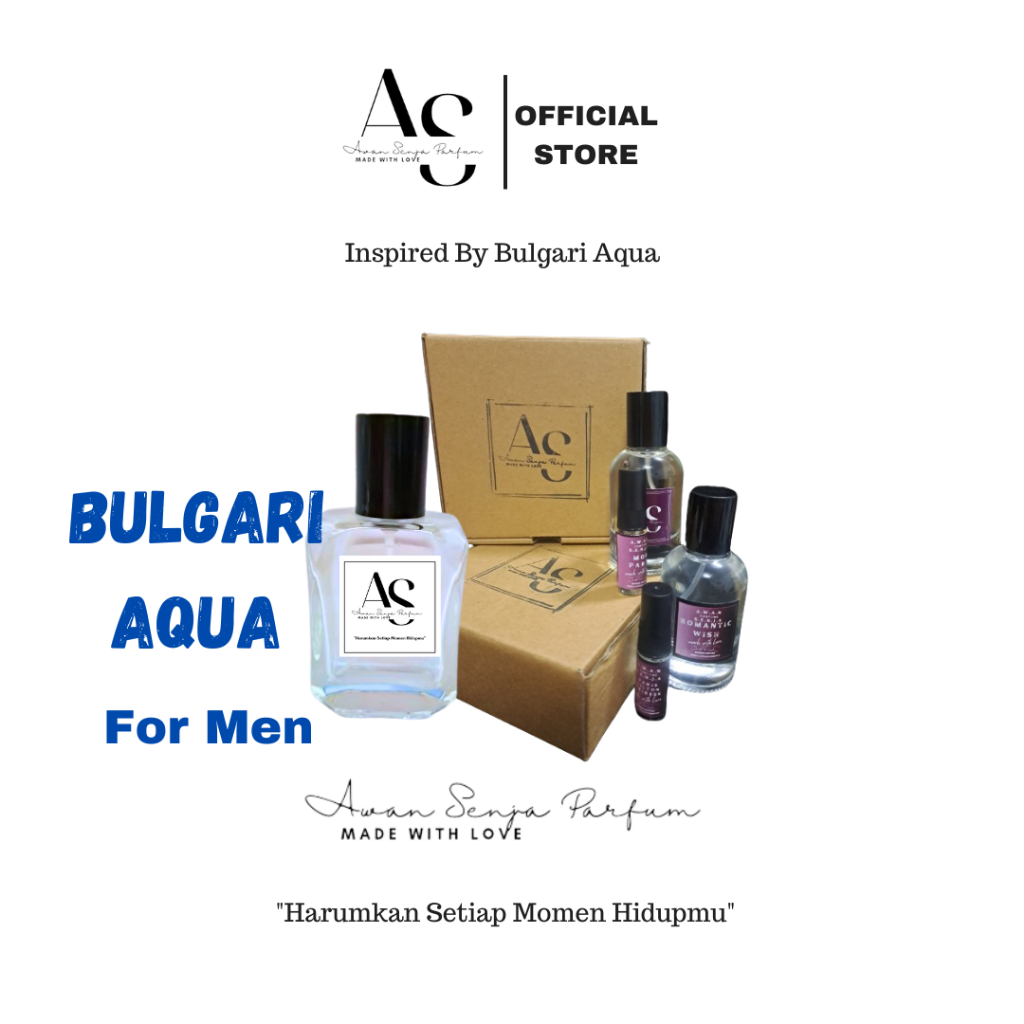 AWAN SENJA - Parfum Bulgari Aqua Parfum Pria 100ml Parfum Wangi Tahan Lama Free Sampel