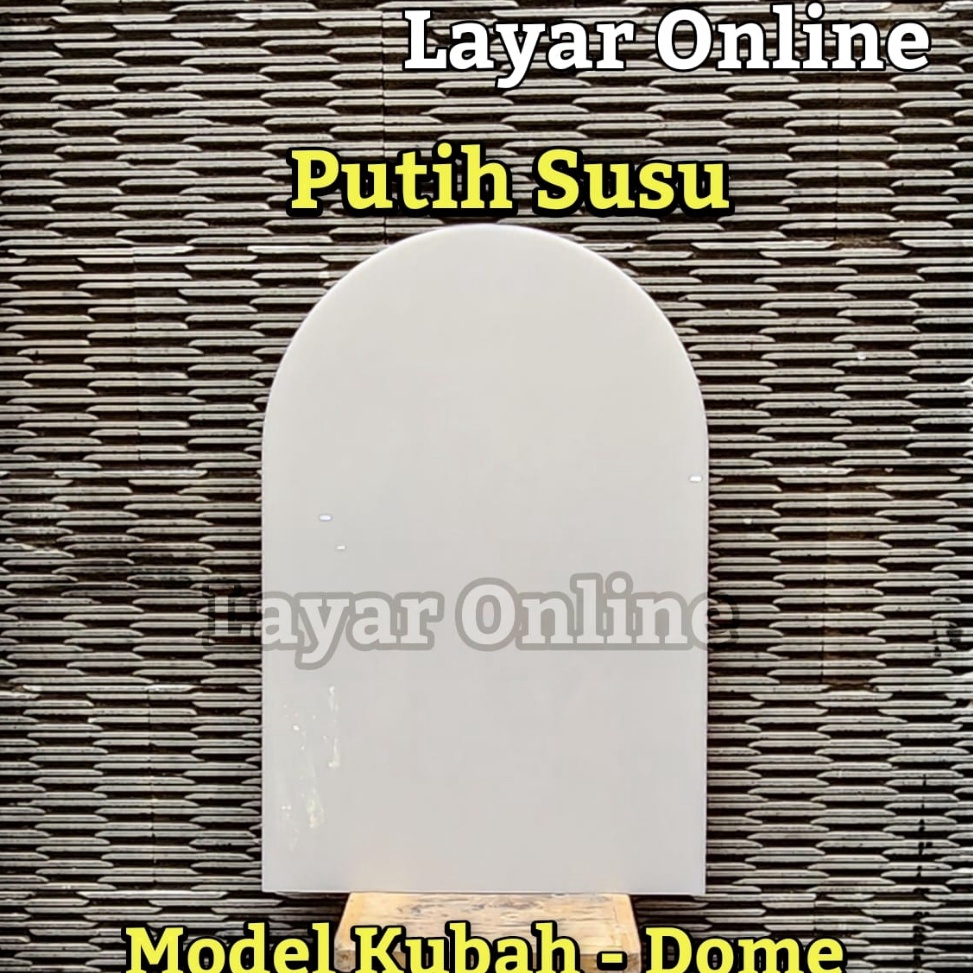 

Acrylic 2mm MODEL KUBAH Akrilik Papan Ucapan Bingkai Frame Papan Bunga Display Bening Putih Susu Putih Solid Hitam x P6E9