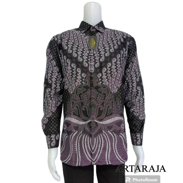 KODE M45U Artaraja  Batik Kemeja Baju Batik Pria Lengan Panjang Ukuran M L XL XXL Seragam Batik Cowo