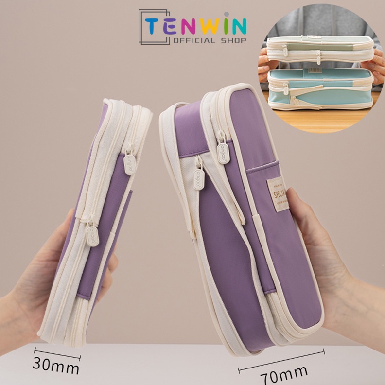 

Tempat pensilkotak alat tulis berkapasitas besarTenwin v C2Z5