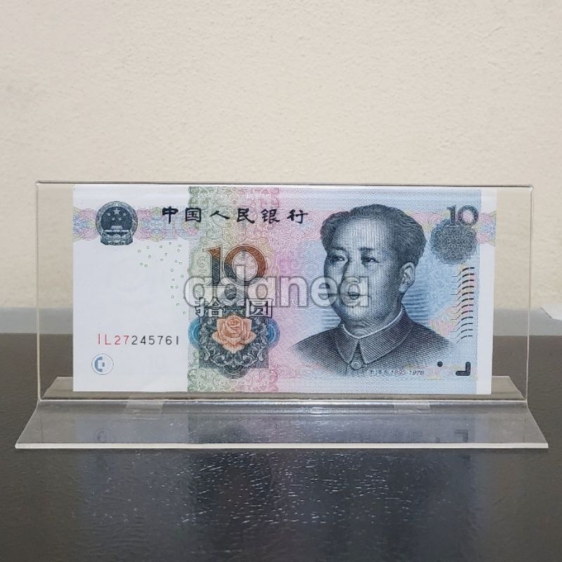Pajangan Hiasan Akrilik Display Uang China 10 Yuan