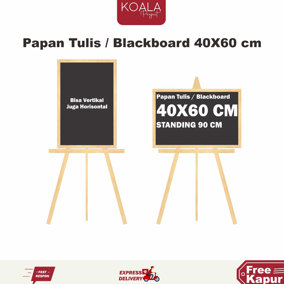 

PAPAN TULIS KAPUR HITAM BLACKBOARD CHALKBOARD 4X6 CM STANDING 1CM v T7M2