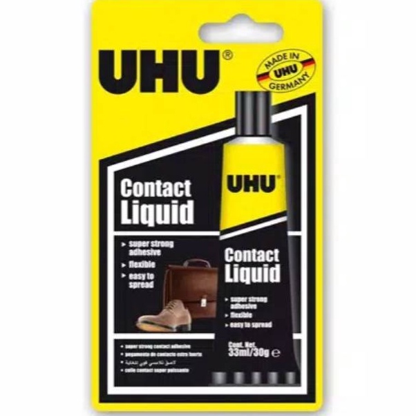 

UHU contact liquid 33 ml lem sepatu lem tas lem kulit u V1E4