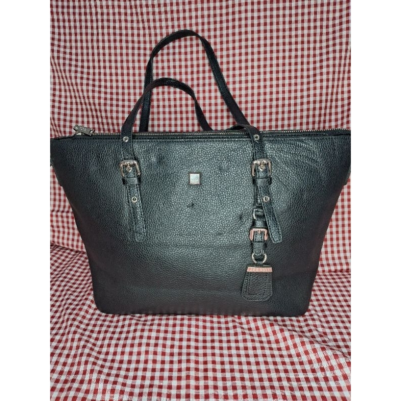 Tote bag nicole miller hitam preloved