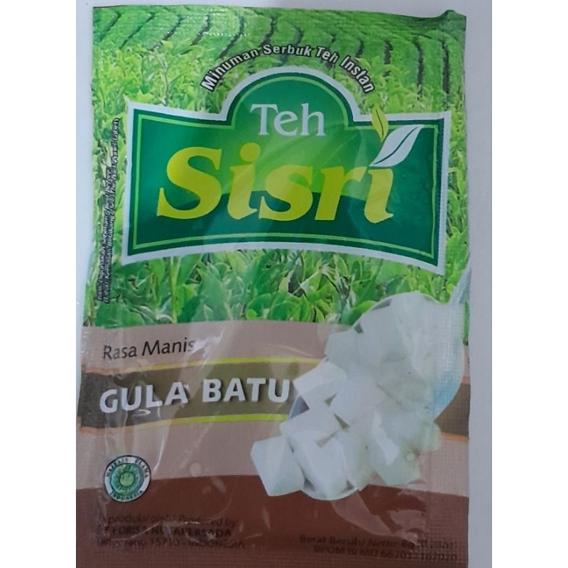 

Teh sisri gula batu 1 renceng isi 10pcs.