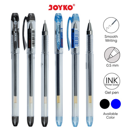 

JOYKO Gel Pen | Pulpen Pena Joyko GP-243 Whiz Gel | Pulpen Needle Tip | Big Fill Gel 0.5 mm | 1Pcs