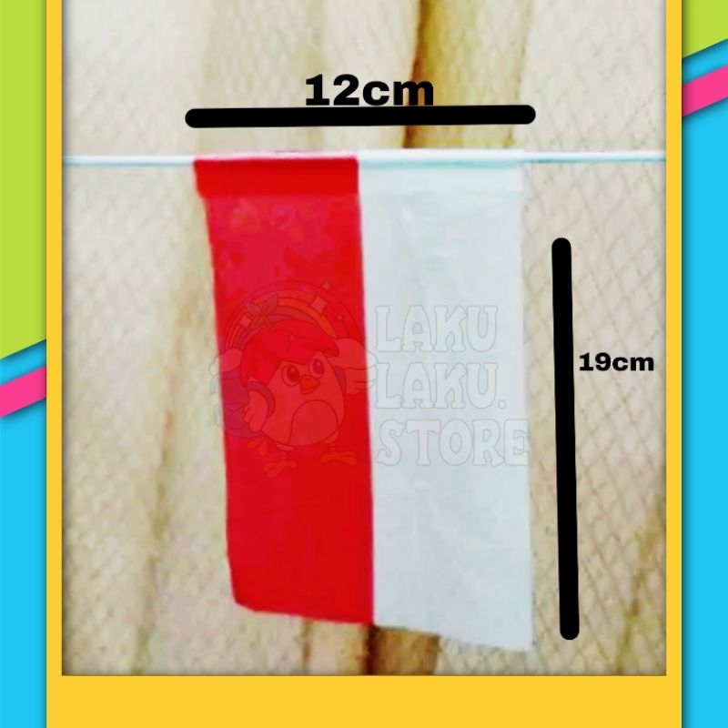 BENDERA PLASTIK/ BENDERA MERAH PUTIH PLASTIK/ BENDERA PLASTIK TANPA TALI/ BENDERA INDONESIA