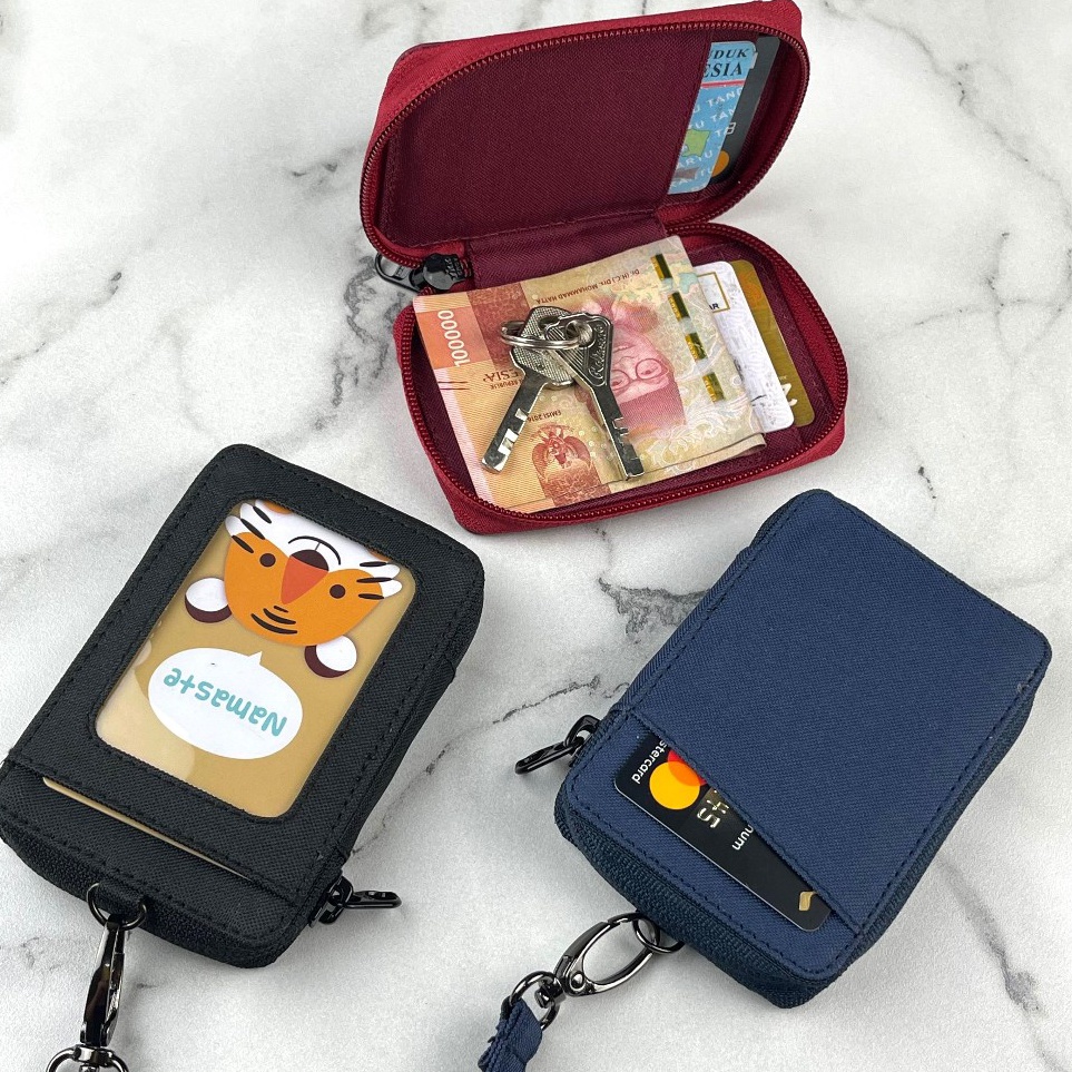 

Dompet kartu gantung kalung hanging hallet pria wanita ID card holder multifungsi m Q5U9