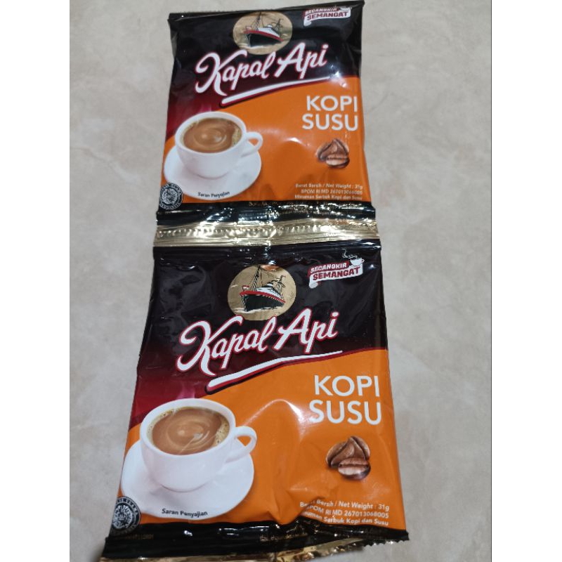 

KAPAL API KOPI SUSU 31G ISI 10 SACHET