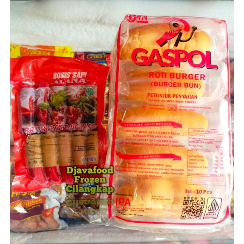 

paket roti hot dog hotdog