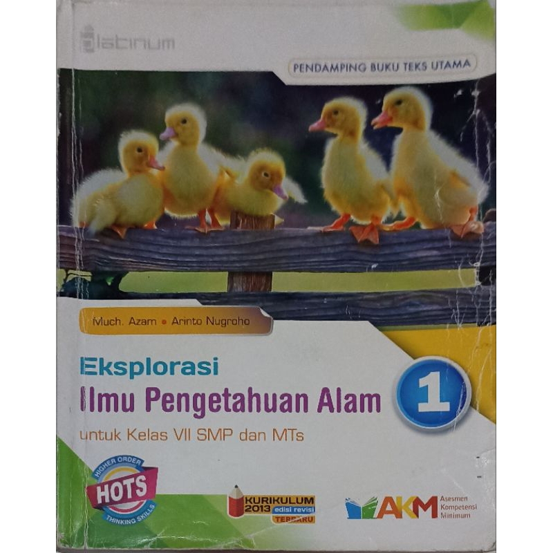 Buku Bekas IPA 1 kelas 7 SMP penerbit Tiga Serangkai Platinum