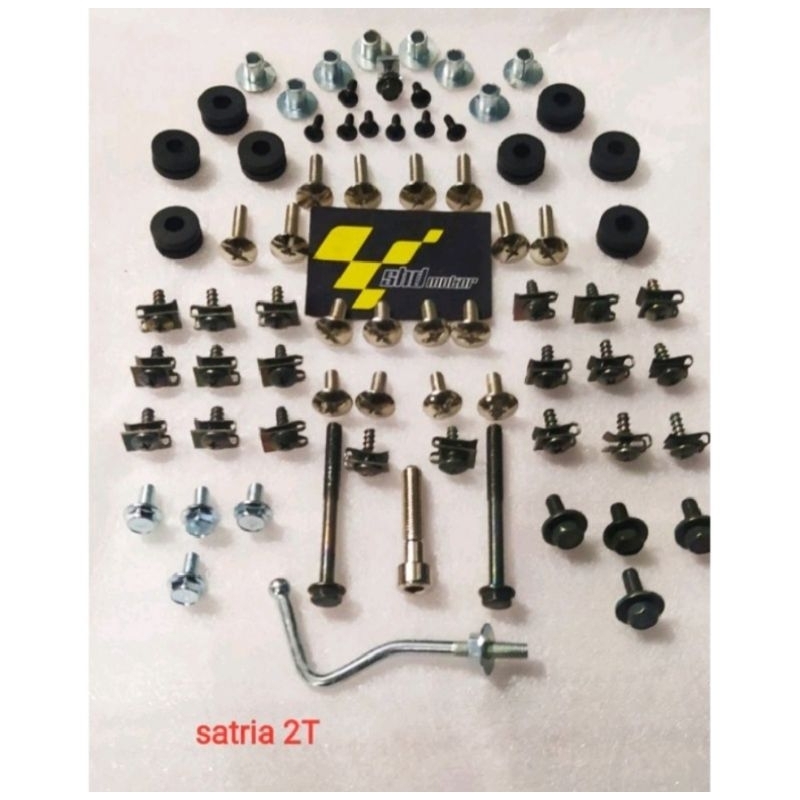 baut lengkap full body Satria 2 tak - baut fullset bodi satria 2 tak