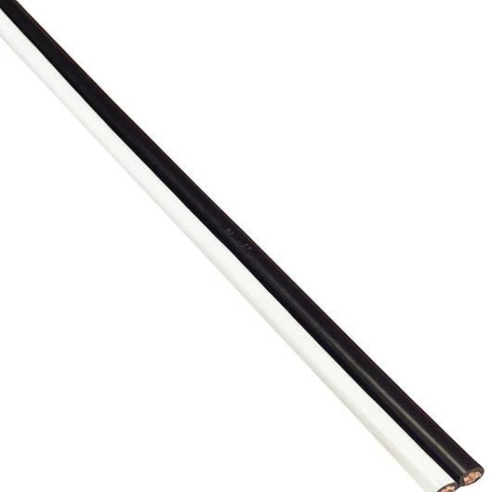 kabel tweter walet FEDERAL TWIN ROUND – hitam putih 2×31 0.14 mm premium series