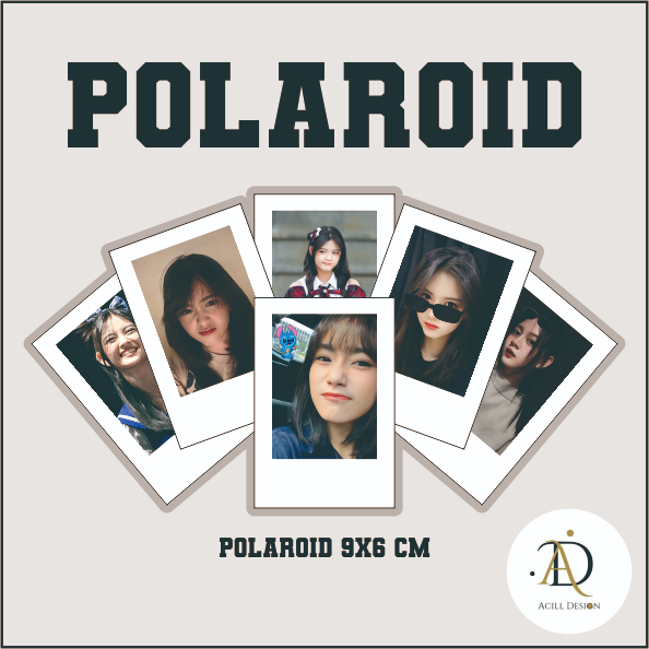 (25 PCS) Cetak COSTOM Polaroid 2R Putih/Hitam