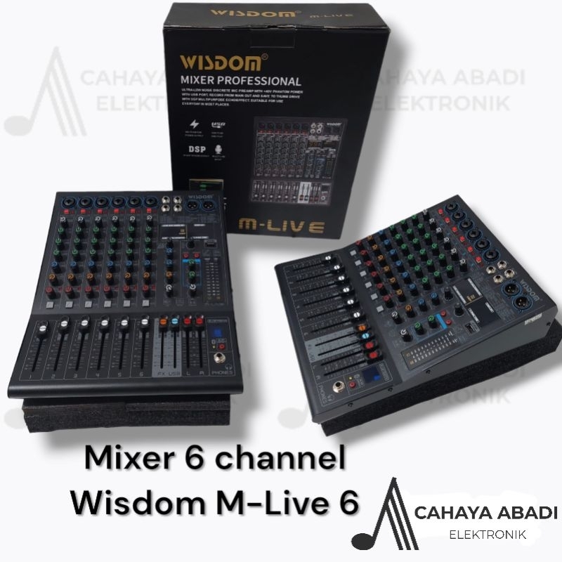 mixer 6 channel Wisdom M Live 6 original
