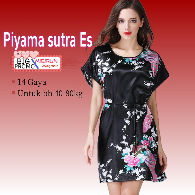 (COD✅)Baju tidur piyama jumbo Baju tidur seksi piyama motif Baju tidur wanita sexsi Piyama korean st