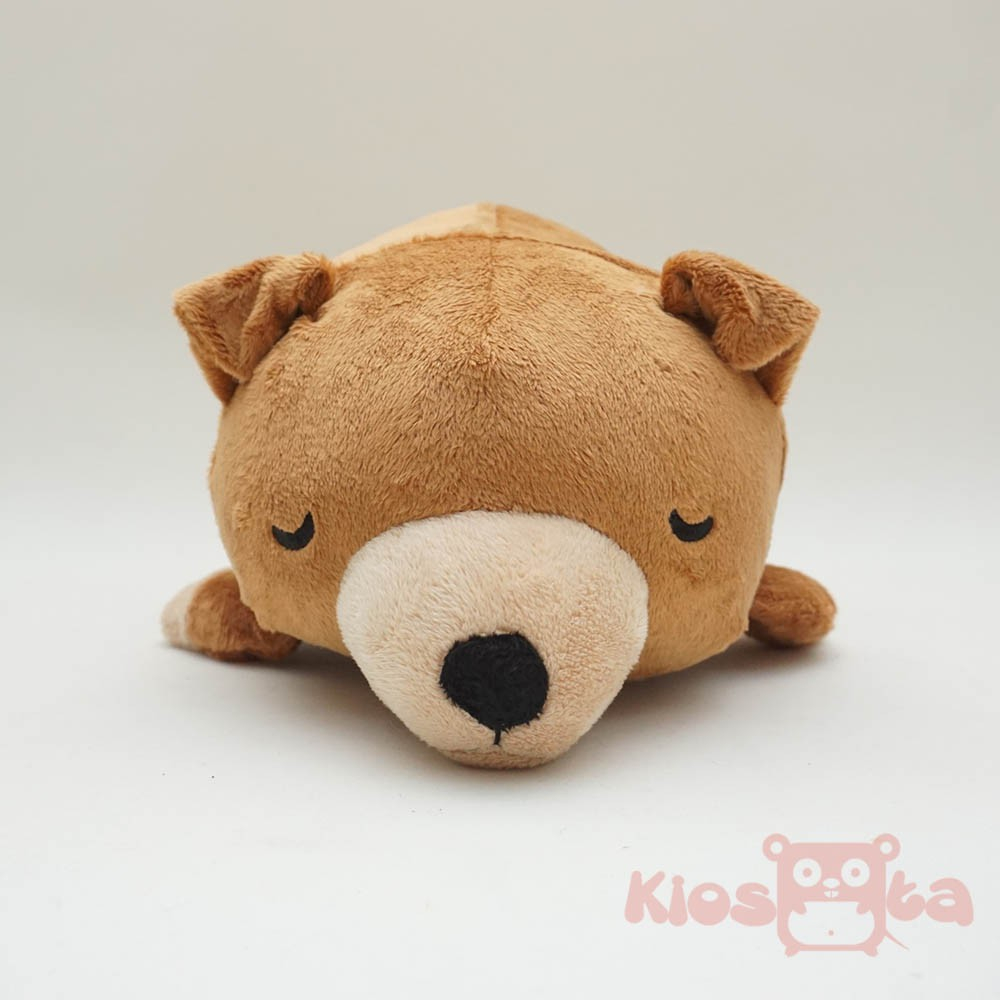 boneka beruang brown bear tiarap lying coklat