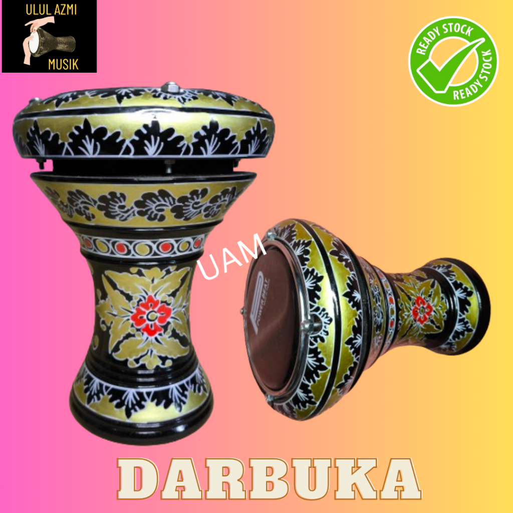 DARBUKA 8 INCH ALAT HADROH MURAH DARBUKA 8 INCH ALAT MUSIK MOTIF BATIK REBANA HADROH