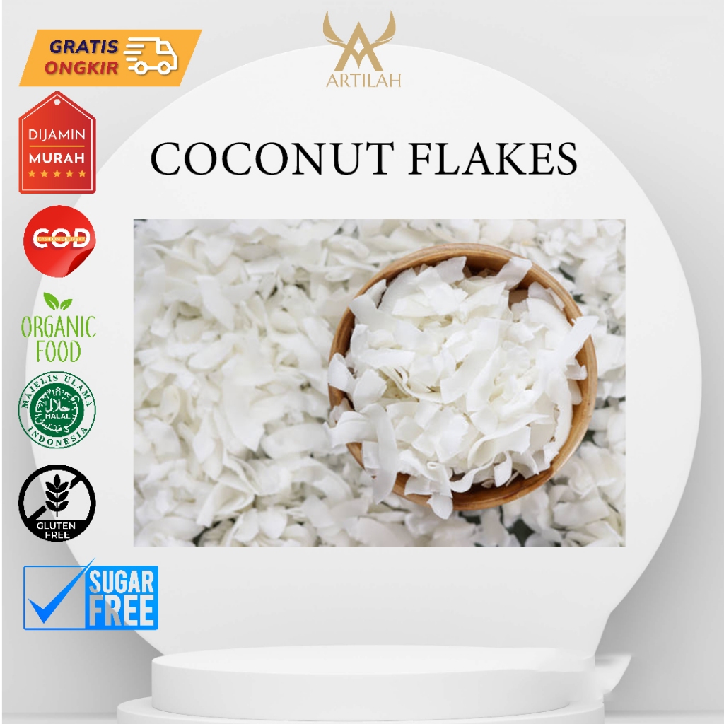 

Coconut Flakes 1kg - Kelapa Serut Kering 1kg - Kelapa Serut 1kg