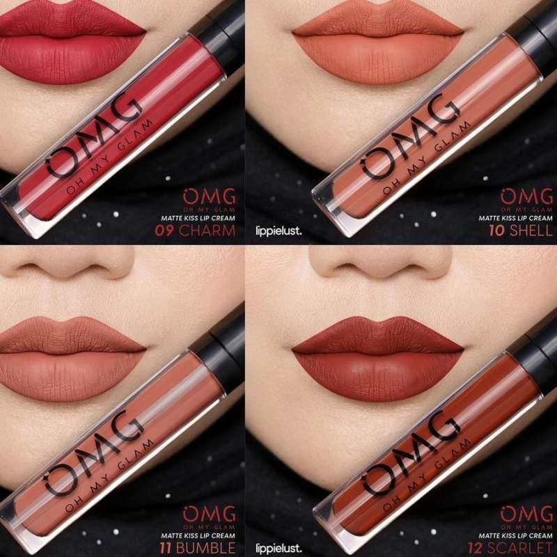 OMG OH MY GLAM Matte Kiss Lip Cream 3.5g (kemasan baru)