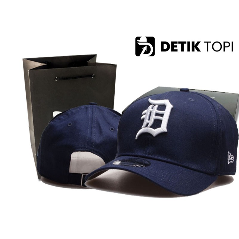 Topi Baseball Detroit Tigers MLB Sport Navy Blue Biru Bordir Cap