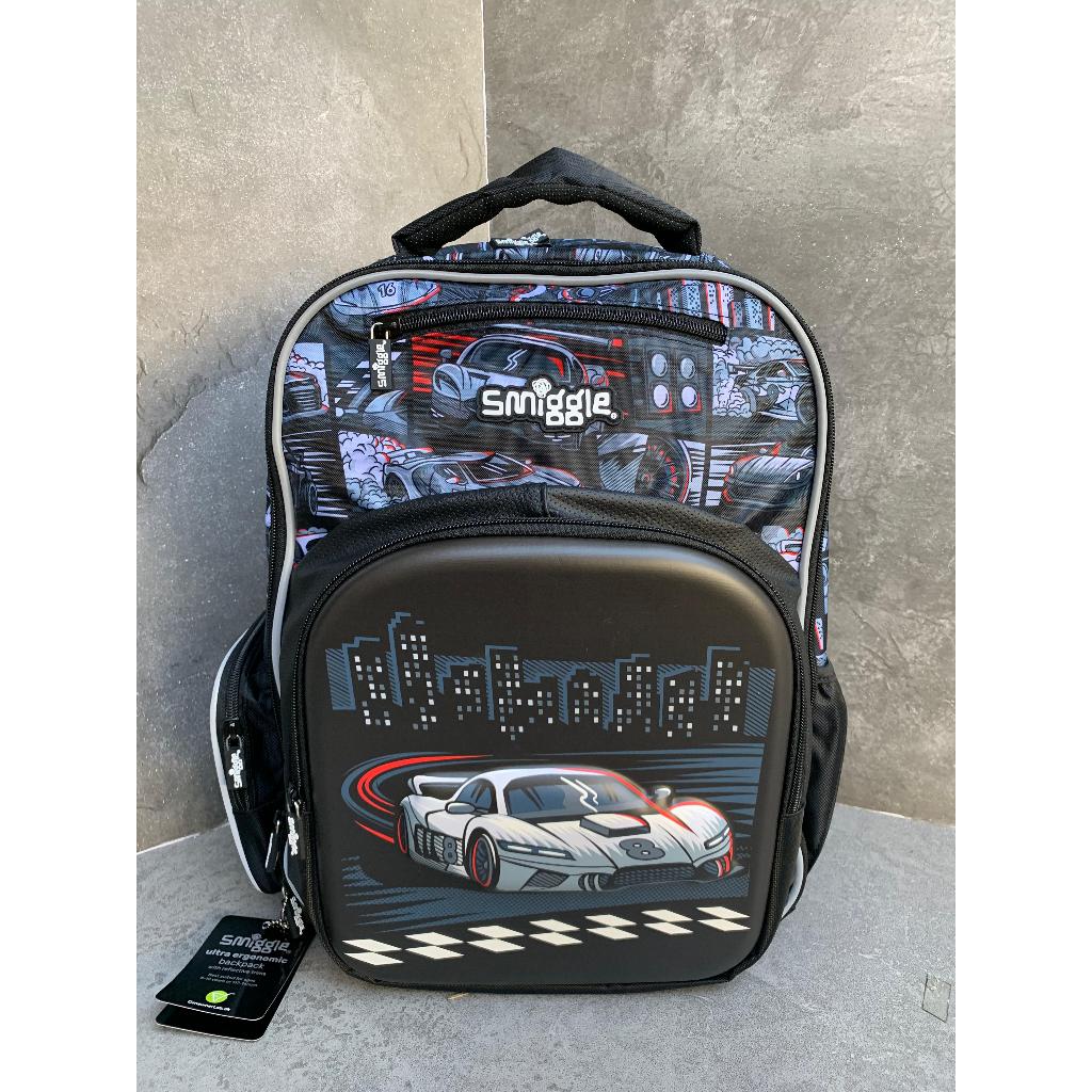 SMIGGLE LIMITLESS ULTRA BACKPACK HARDCASE CAR - TAS RANSEL SMIGGLE