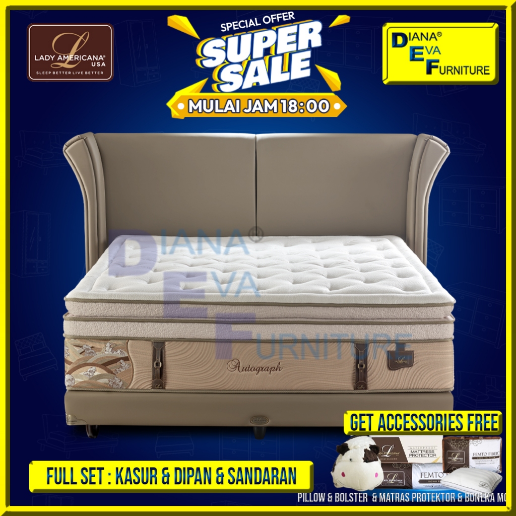 Lady Americana Autograph Full Set Kasur Springbed