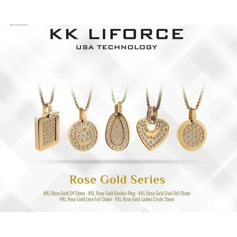 KK LIFORCE Kalung Gelang Kkliforce Liontin Terapi Kesehatan Anti Radiasi Original 100% Pria Wanita P