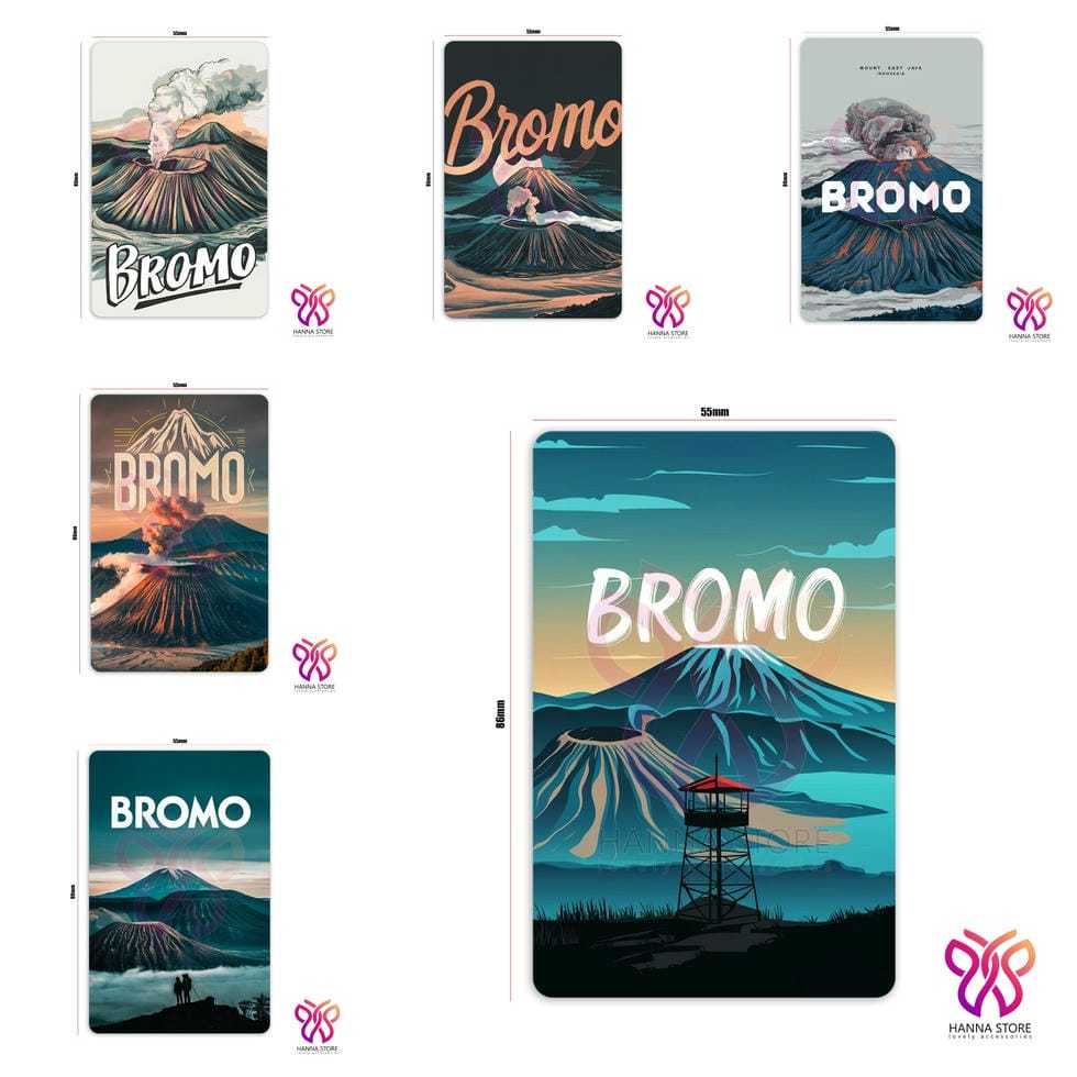 Magnet Tempelan Kulkas Souvenir Jawa Timur Gunung Bromo