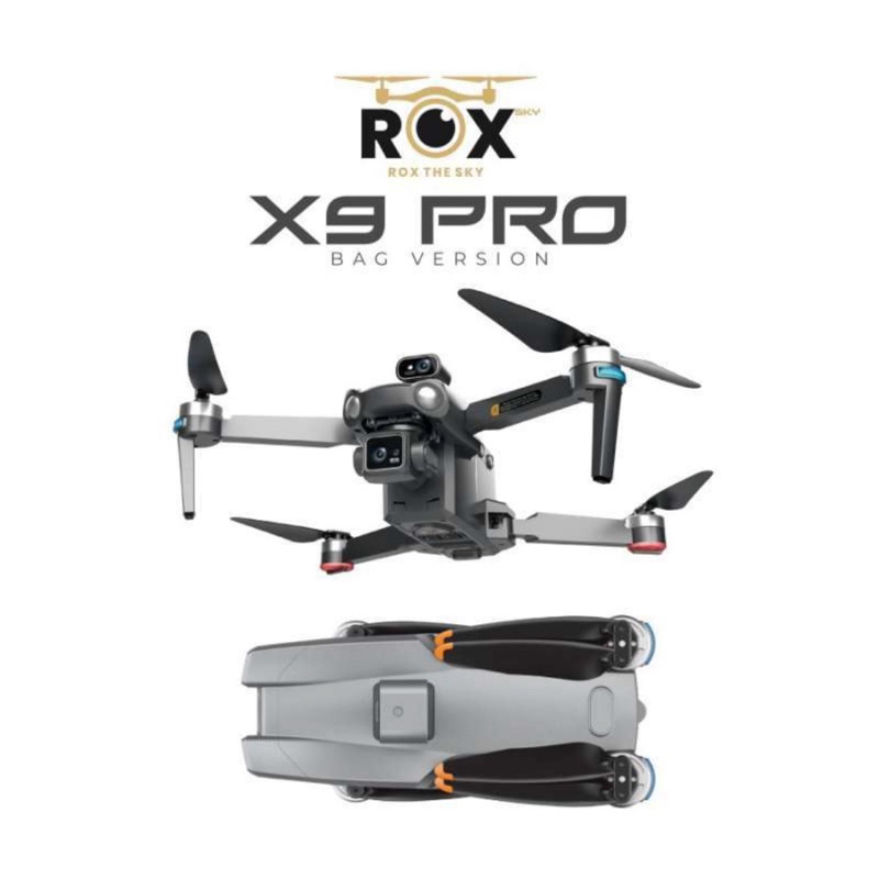 (COD) MURAH DRONE ROX X9 PRO GPS 6KM 4K CAMERA 3-AXIS GIMBAL 45 MENIT TERBANG LENGKAP SIAP TERBANG