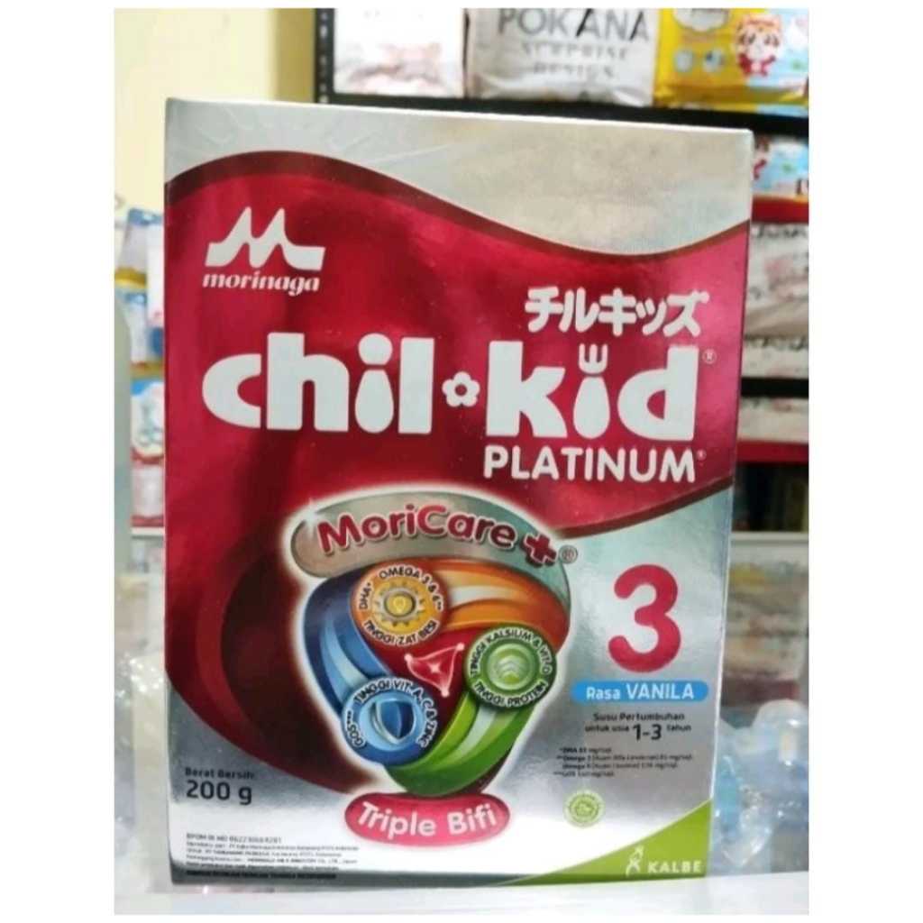 MORINAGA CHIL KID 3 PLATINUM VANILLA 200 GRAM