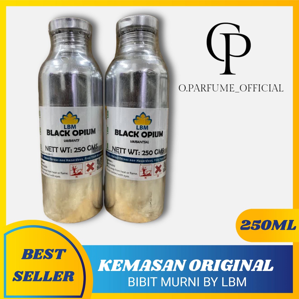 Parfum OPIUM BLACK 250 ML ORIGINAL LBM / Parfum Pria Tahan Lama / Parfum Black Opium / Parfum Awet