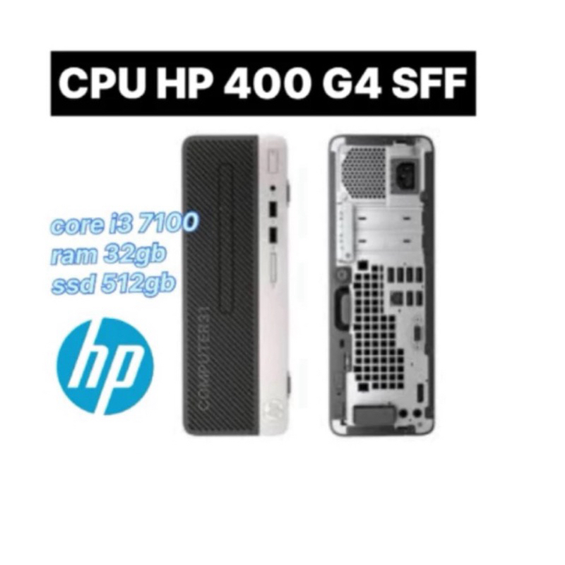 PC HP PRODESK 400 G4 SFF CORE i3 7100 RAM DDR4 16GB SSD 256GB LIKE NEW