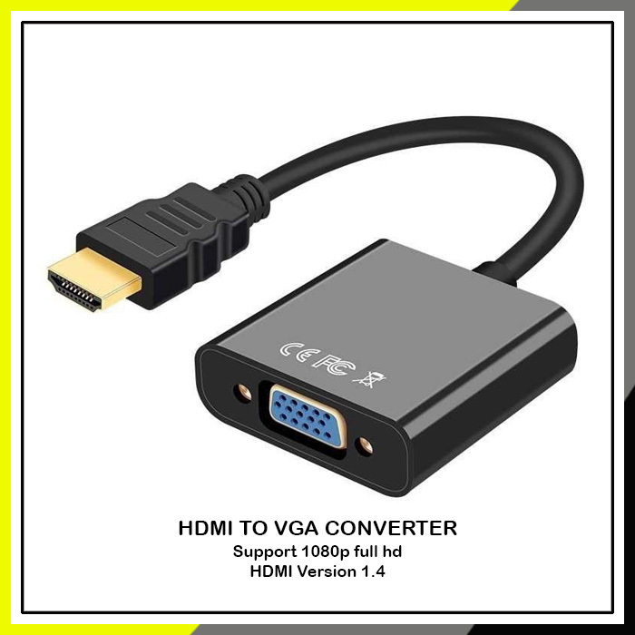 Sambungan Kabel HDMI To VGA Converter HDMI To VGA Kabel HDMI To VGA Konektor HDMI To VGA