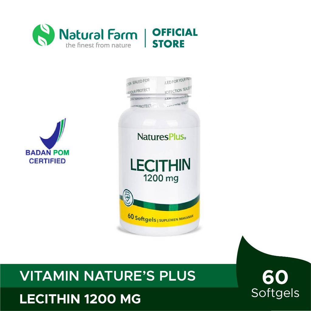 Natures Plus Lecithin 1200mg - 60 Softgels