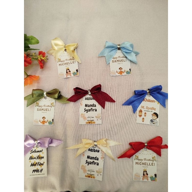 

Kartu Souvenir + Pita instan/Pita Souvenir/Pita Jadi/Pita custom