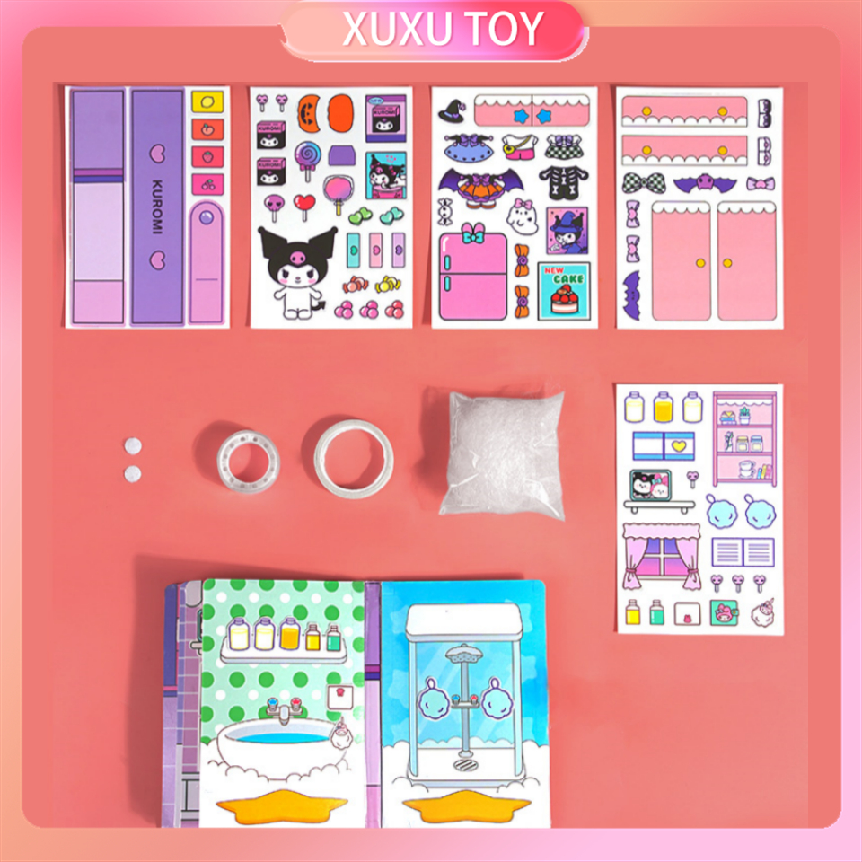 

XUXU Tidak Perlu Memotong Quiet Book Buku Sticker Lucu Jumbo Bubble 3D Sticker Busy Book Melody