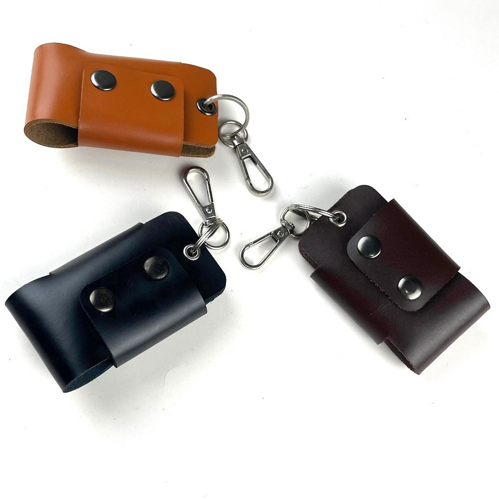 Gantungan kunci simpel - Key wallet organizer kulit asli