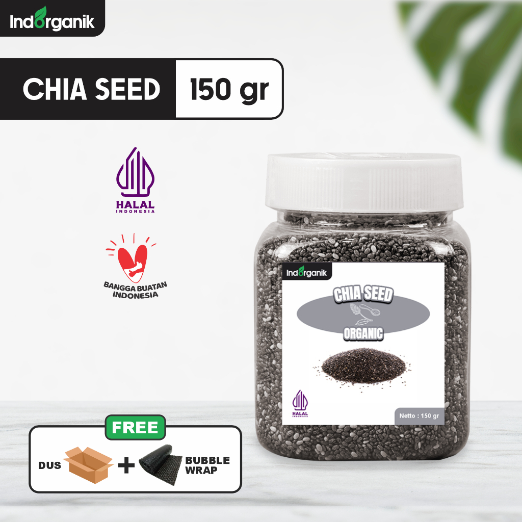 

INDORGANIK CHIA SEED ORGANIC 150GR - CHIASEED ORIGINAL - DIET DETOX