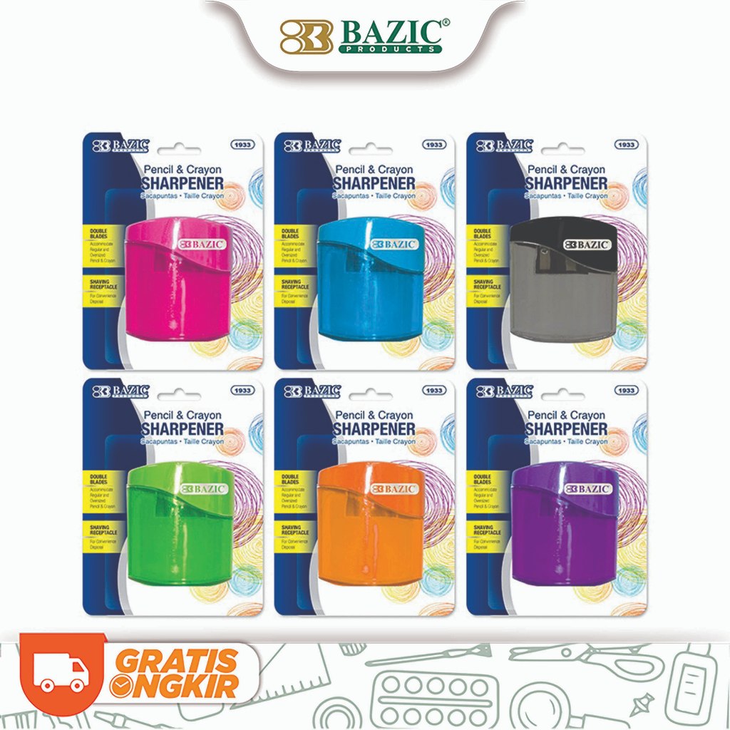 

Bazic Dual Blades Sharpener w/ Oval Receptacle - Rautan